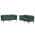 Miniatyrbillede 1 af 9: vidaXL sofasæt 2 dele velour mørkegrøn