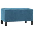 Miniatyrbillede 4 af 9: vidaXL sofasæt 3 dele med hynder velour blå