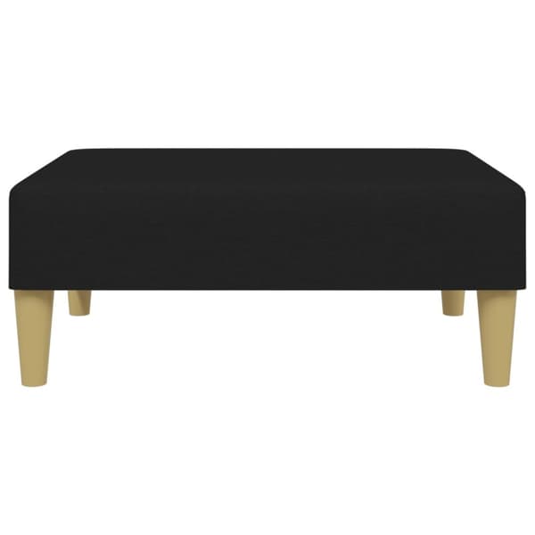 vidaXL 2-personers sovesofa med puder og fodskammel velour sort