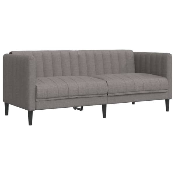 vidaXL sofasæt 2 dele stof gråbrun