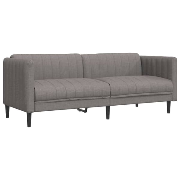 vidaXL sofasæt 2 dele stof gråbrun