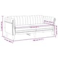 Miniatyrbillede 9 af 10: vidaXL 2-personers sofa velour brun
