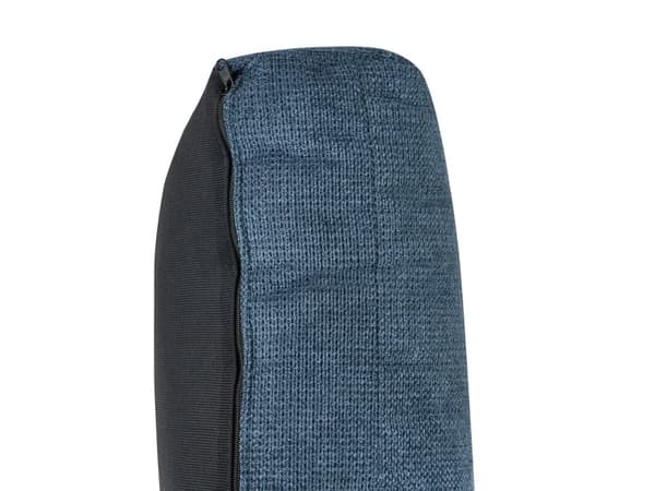 Hörnsoffa Tyg Högervänd Blå Chenille Klädsel med Divan Justerbara Nackstöd Modern Design Vardagsrum