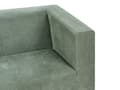 Pikkukuva 7 / 9: Sohva vaaleanvihreä chenille kangas verhoiltu metallijalat puu kolmelle moderni glamour tyyli