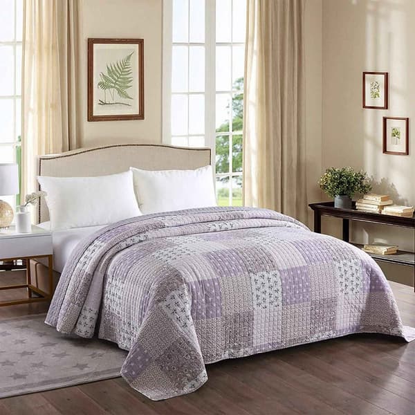 Rootz Luxurious Patchwork sengetæppe - Dyne - Dyne - Vendbart design - Kan maskinvaskes - Holdbar polyester - Fås i flere størrelser (150x200cm, 170x2