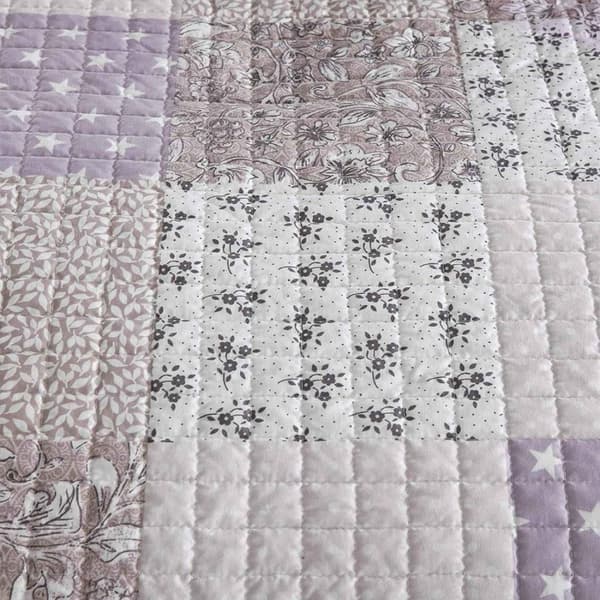 Rootz Luxurious Patchwork sengetæppe - Dyne - Dyne - Vendbart design - Kan maskinvaskes - Holdbar polyester - Fås i flere størrelser (150x200cm, 170x2