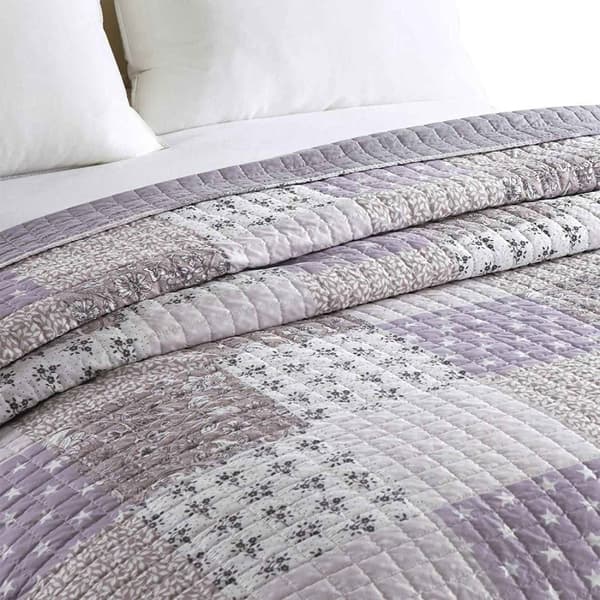 Rootz Luxurious Patchwork sengetæppe - Dyne - Dyne - Vendbart design - Kan maskinvaskes - Holdbar polyester - Fås i flere størrelser (150x200cm, 170x2