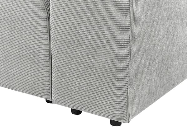 Modulsofa Grå Fløjl 2 Personers Designer Blød Moderne Flyder Sofa med Lav Ryg Stue Indretning Høj Kvalitet Stofsofa