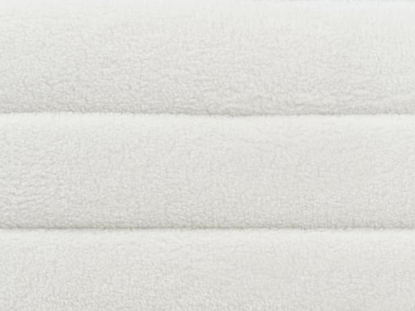 3-seters Sofa Off-White Boucle Stoff Polstring Svarte Ben Loveseat Tykt Polstret Moderne Stil Stue Møbler