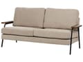 Miniatyrbilde 4 av 11: Sofa Taupe Stoff Polyester Polstring Metallben 3 Seter Tykt Polstret Klassisk Stil Stue Møbler