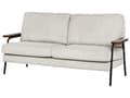 Miniatyrbilde 4 av 11: Sofa Grå Stoff Polyester Polstring Metallben 3 Seter Tykt Polstret Klassisk Stil Stue Møbler