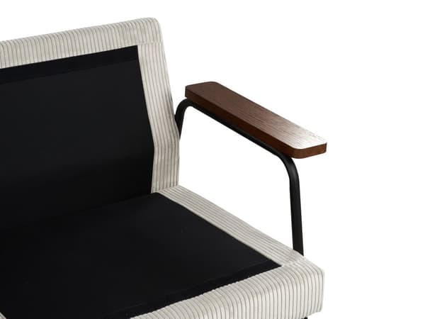 Sofa Grå Stoff Polyester Polstring Metallben 3 Seter Tykt Polstret Klassisk Stil Stue Møbler