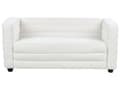 Miniatyrbillede 6 af 11: Sofa Off White Polyester 2 Personers Tyk Polstret Dyb Blød Stofsofa til Stuen Moderne Inspiration Stue Møbel Klassisk