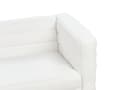 Miniatyrbillede 8 af 11: Sofa Off White Polyester 2 Personers Tyk Polstret Dyb Blød Stofsofa til Stuen Moderne Inspiration Stue Møbel Klassisk