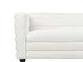 Miniatyrbillede 9 af 11: Sofa Off White Polyester 2 Personers Tyk Polstret Dyb Blød Stofsofa til Stuen Moderne Inspiration Stue Møbel Klassisk