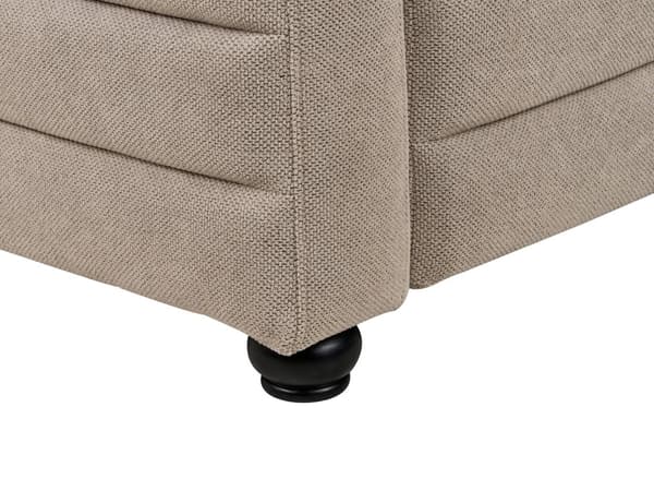 Sofa Taupe Polyester 3 Personers Tyk Polstret Dyb Blød Stofsofa til Stuen Moderne Inspiration Stue Møbel Klassisk