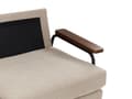 Miniatyrbild 7 av 11: Soffa Taupe Tyg Polyesterklädsel Metallben 3-sits Tjockt vadderad Klassisk stil Vardagsrumsmöbler