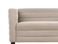 Miniatyrbild 8 av 10: Soffa Taupe Tyg Polyesterklädsel Svarta Ben 3-sits Loveseat Tjockt vadderad Modern Stil Vardagsrumsmöbler