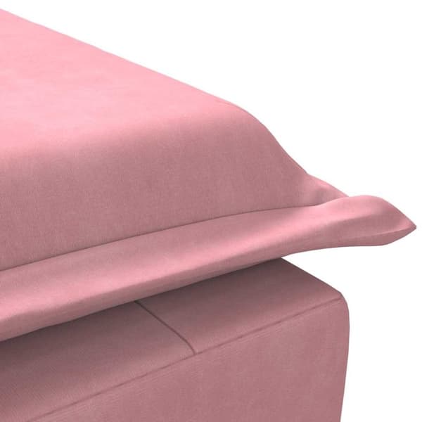 vidaXL Massageschäslong med bolster rosa sammet
