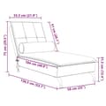 Miniatyrbild 9 av 9: vidaXL Massageschäslong med bolster rosa sammet