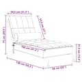 Miniatyrbild 8 av 8: vidaXL Massageschäslong med bolster mörkgrå tyg