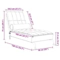 Miniatyrbild 7 av 7: vidaXL Massageschäslong med bolster ljusgrå tyg