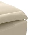 Miniatyrbild 7 av 10: vidaXL Massageschäslong med bolster gräddvit tyg