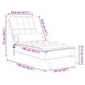Miniatyrbild 9 av 10: vidaXL Massageschäslong med bolster gräddvit tyg