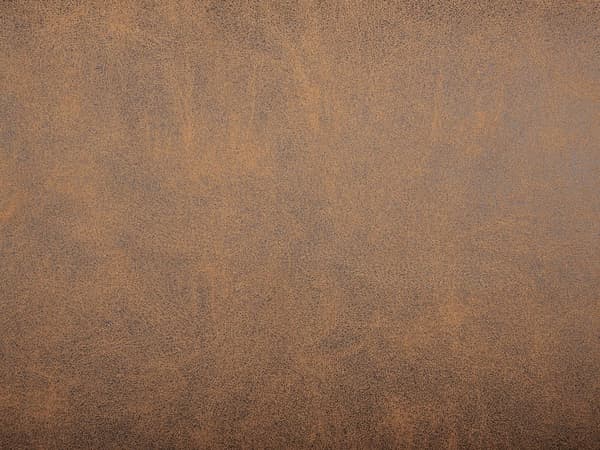 Soffa Brun Tyg Metallben 3-sits Läderlook Klassisk Soffa Justerbart Ryggstöd Vardagsrum Modernt