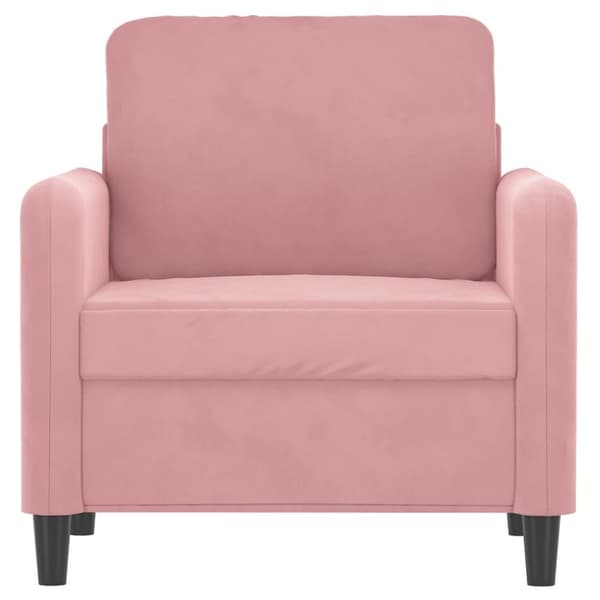 Fåtölj Rosa 60 cm sammet