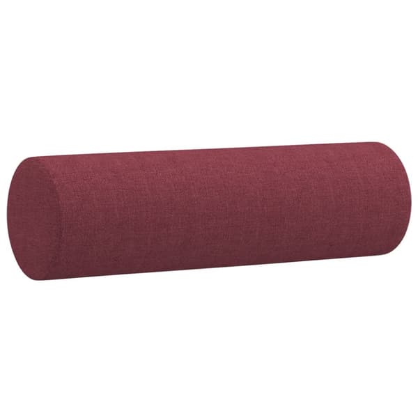 sofasæt 3 dele med puder stof vinrød