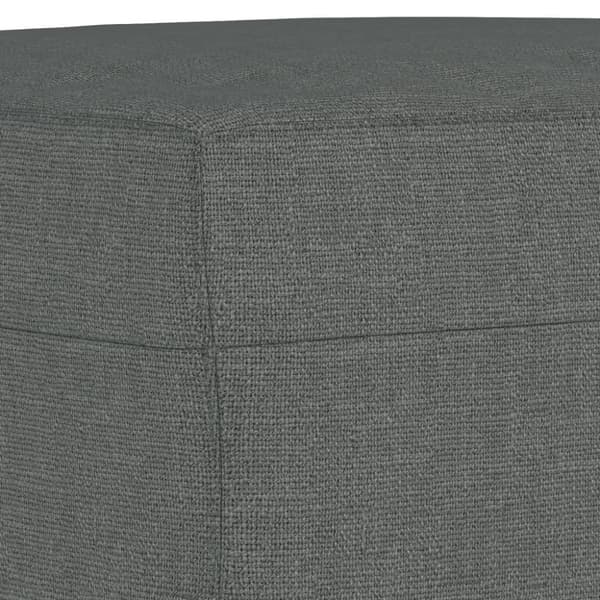 4-osainen lounge-setti, verhoiltu kankaalla, tummanharmaa