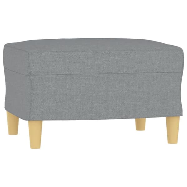 sofasæt 4 dele med puder stof lysegrå