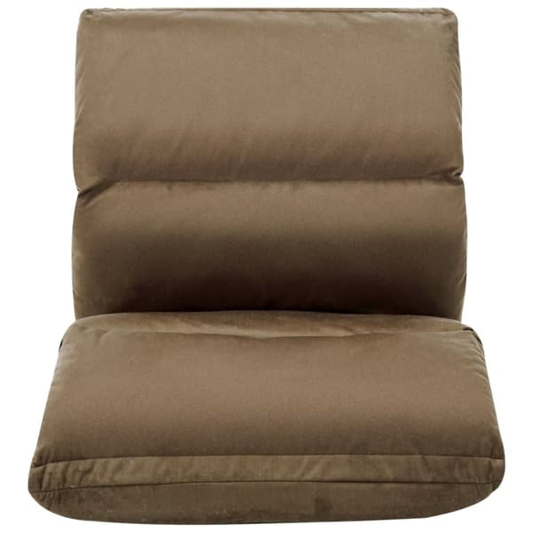 foldbar gulvstol mikrofiber gråbrun