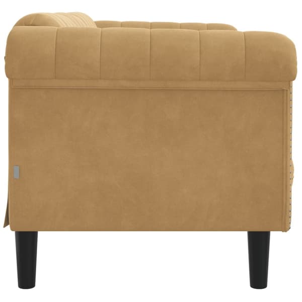 Soffa 2-sits brun konstmocka
