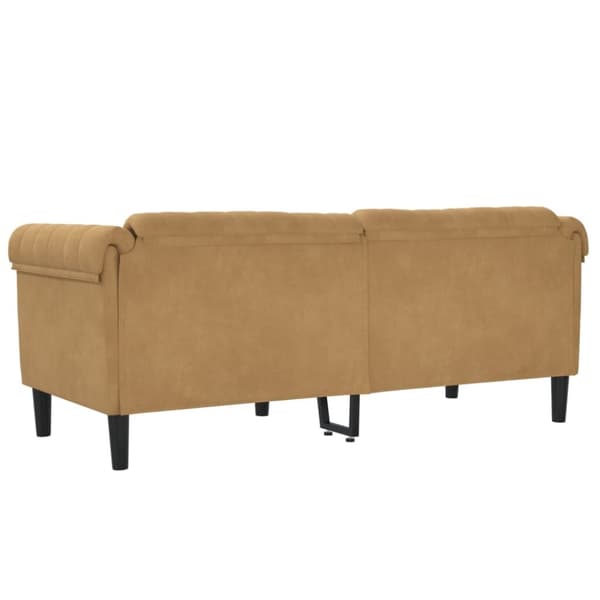 Soffa 2-sits brun konstmocka