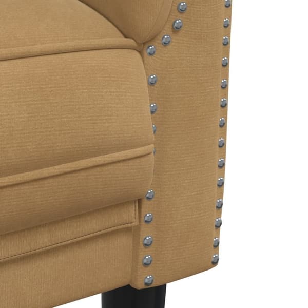 Soffa 2-sits brun konstmocka