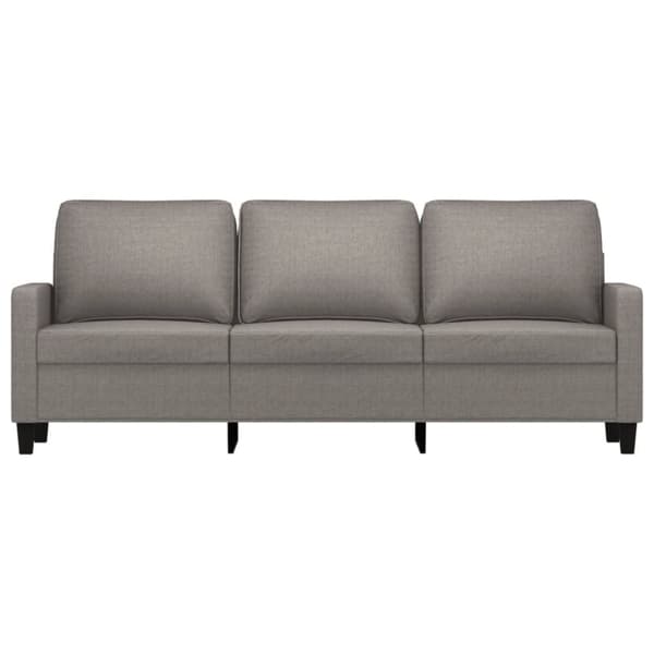3-istuttava sohva, taupe väri, 180 cm, verhoiltu kankaalla