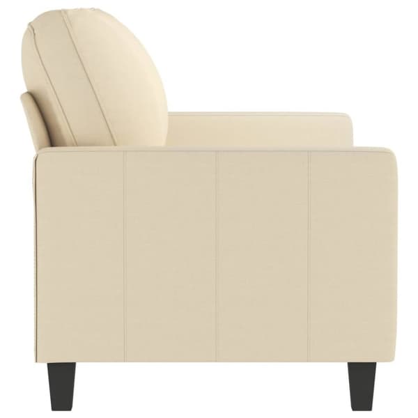 2-sitssoffa gräddvit 140 cm tyg