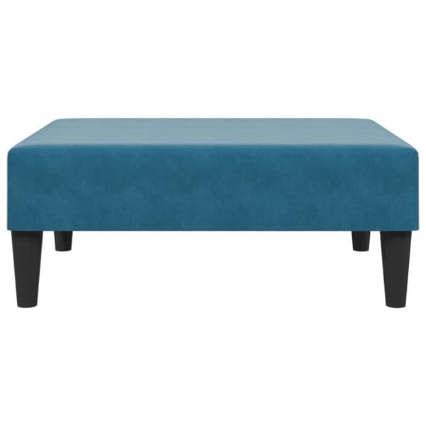 sofasæt 2 dele velour blå