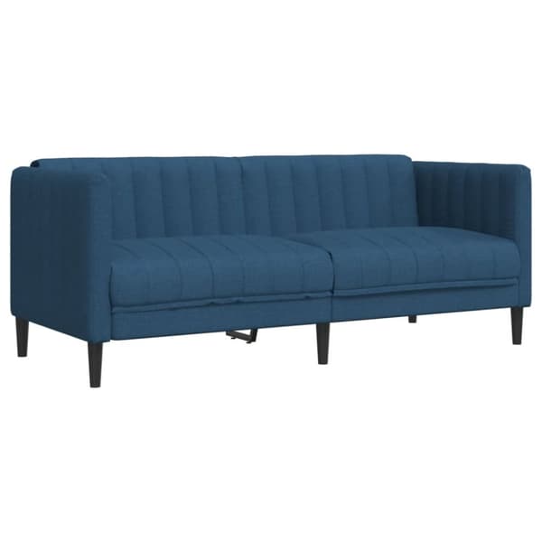 Soffa 2-sits blå tyg