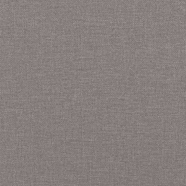 2-sits soffa med prydnadskuddar taupe 120 cm tyg