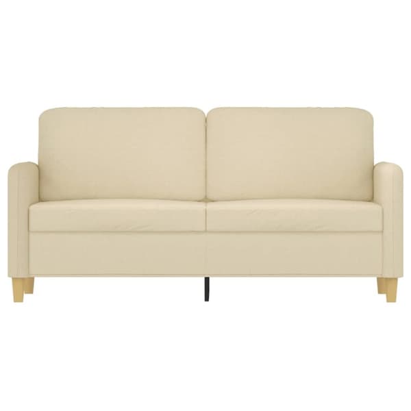 2-sitssoffa gräddvit 140 cm tyg