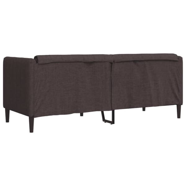Soffa 2-sits mörkbrun tyg
