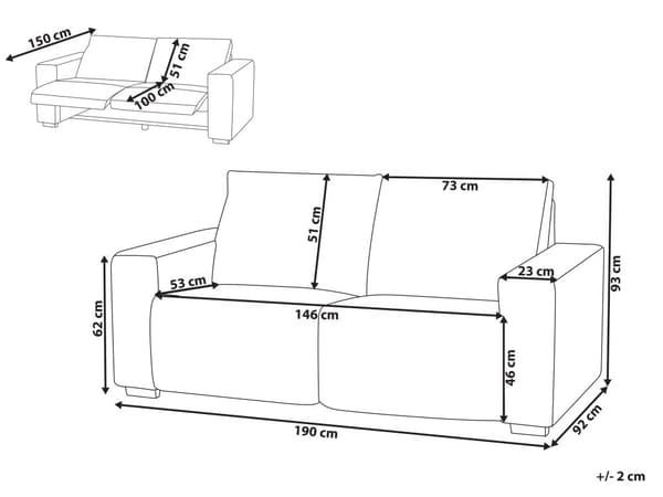 Elektrisk Hvilesofa Oransje Kordfløyel Polstret 3-seters sofa Moderne Design Relax Funksjon