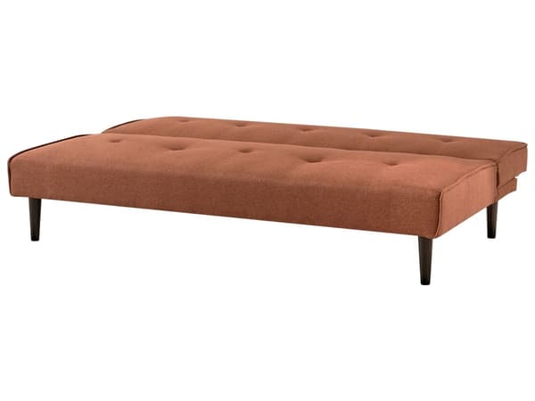 Sovesofa Gyllenbrun 3-seter Knappet Sete Click Clack