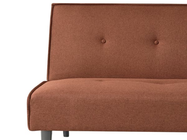Sovesofa Gyllenbrun 3-seter Knappet Sete Click Clack