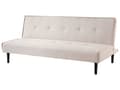 Miniatyrbilde 7 av 11: Sovesofa Lysebeige 3-seter Knappet Sete Click Clack