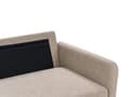 Miniatyrbillede 11 af 11: Sofa Taupe Polyester 3 Personers Tyk Polstret Dyb Blød Stofsofa med Opbevaring til Stuen Vintage Retro Stue Møbel Klassisk