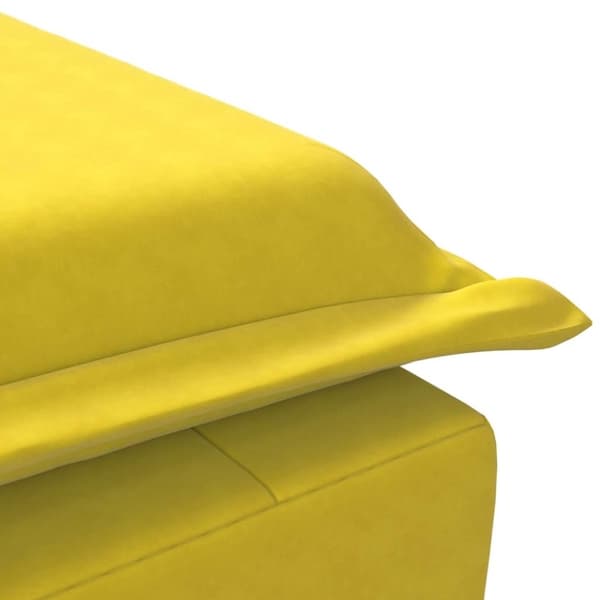 vidaXL Massageschäslong med bolster gul sammet